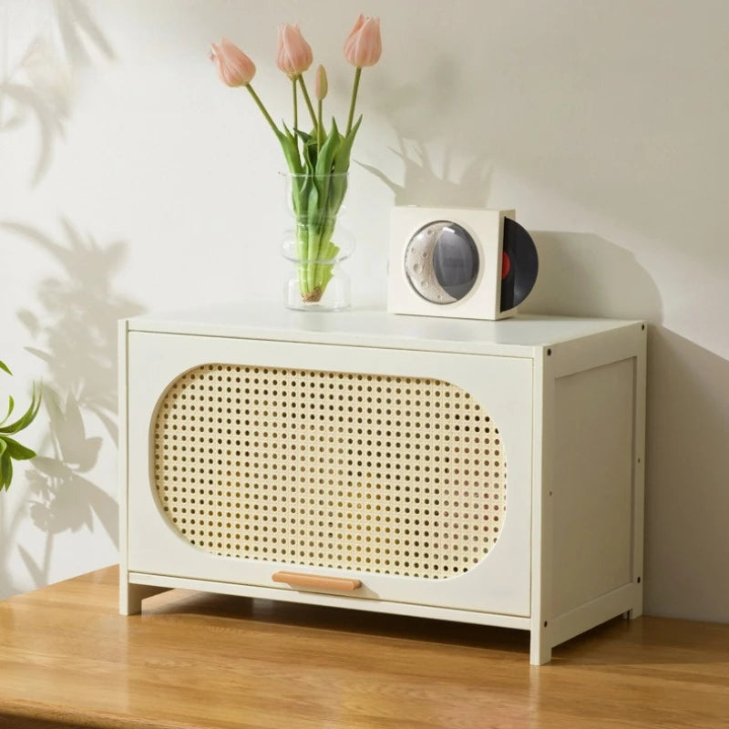 Cream wind all solid wood bookcase simple children's locker open storage cabinet living room study combination locker Oasis Select