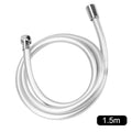 PVC Handheld Shower Head Hose Universal Flexible Anti Winding Explosion-proof Water Tube Bathroom Faucet Hose Extension Pipe Oasis Select 1.5M silver