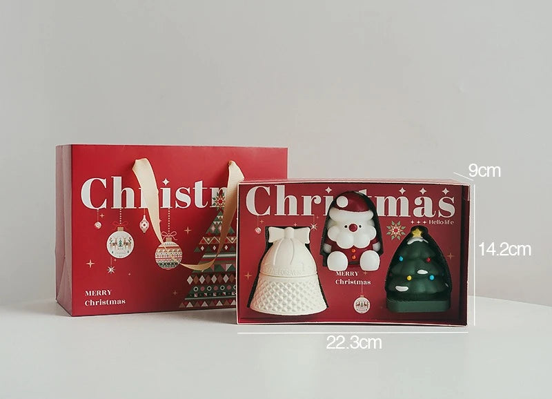 Christmas Scented Candle Set Atmosphere Home Handmade Christmas Gift Oasis Select D