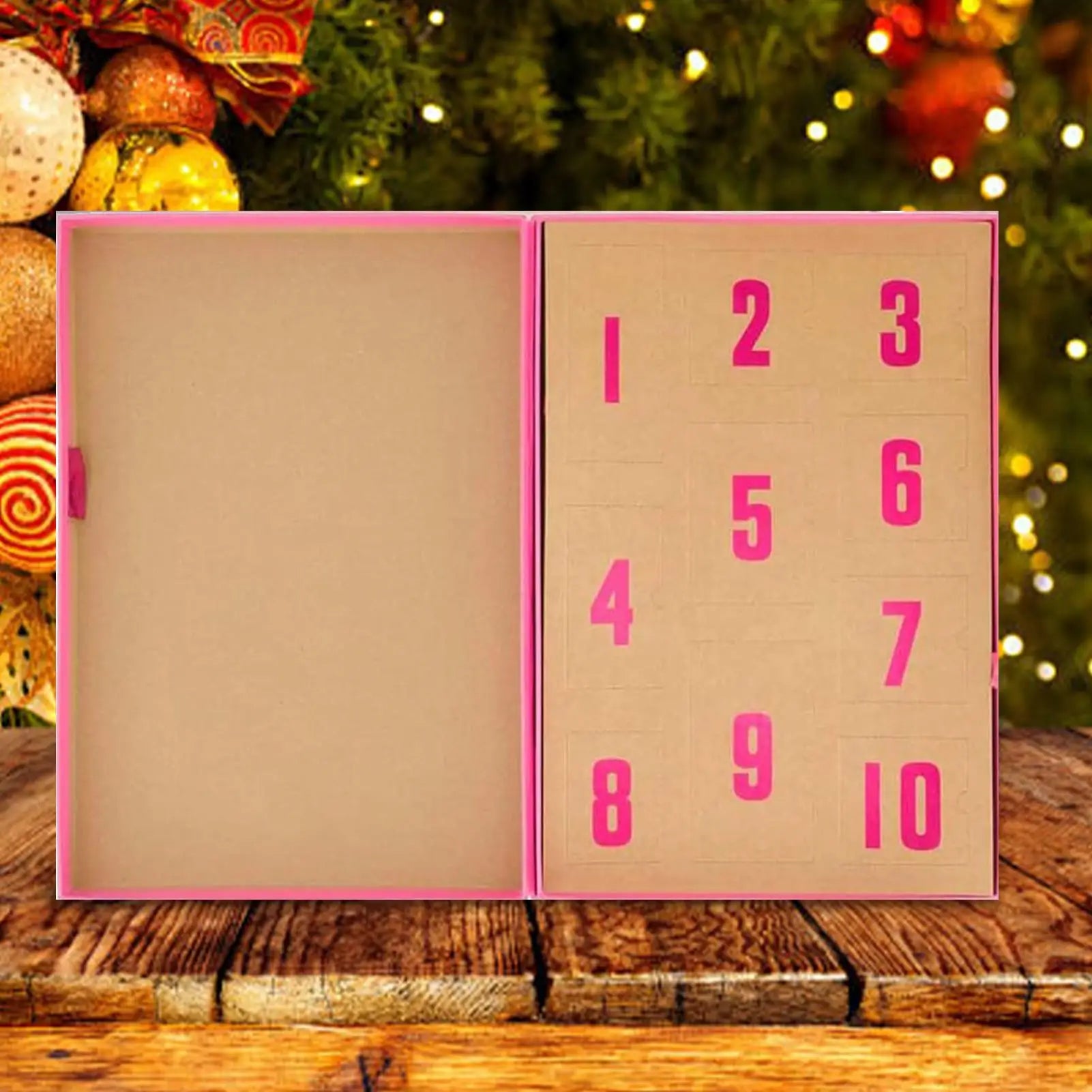 Jewelry Advent Calendar 10 Days Countdown to Christmas Calendar Countdown Box Trendy Stainless Steel Jewelry for Adults Oasis Select