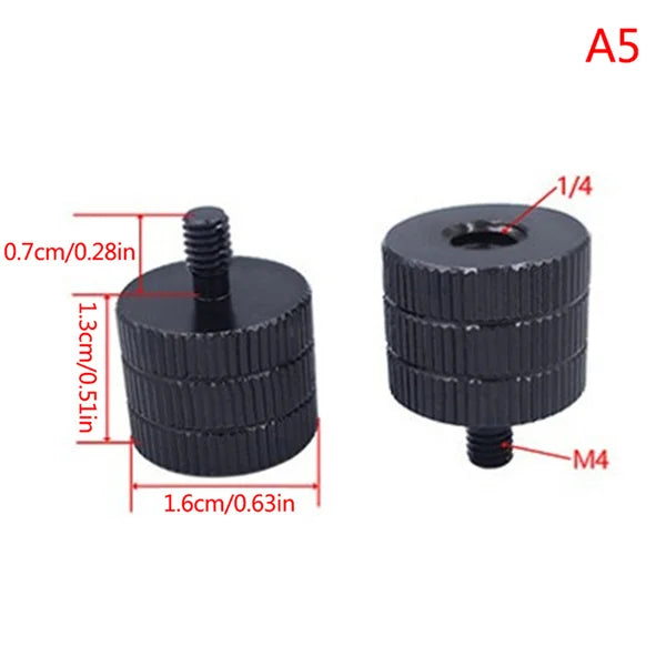 1/4 to M4 M5 M6 M8 M10 Conversion Screw 3/8" Male to Female Thread Screw Mount Adapter Standard for Projector Tripod Oasis Select A5