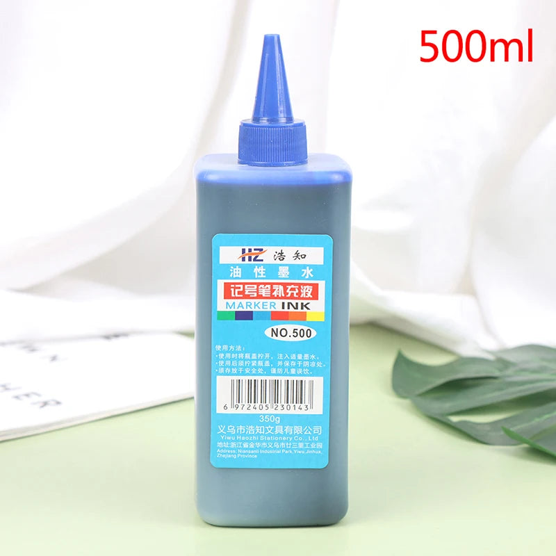 500ml Permanent Dry Graffiti Oil Marking Pen For Marking Pen To Add Ink, Smooth And Easy To Use Stationery Oasis Select Blue