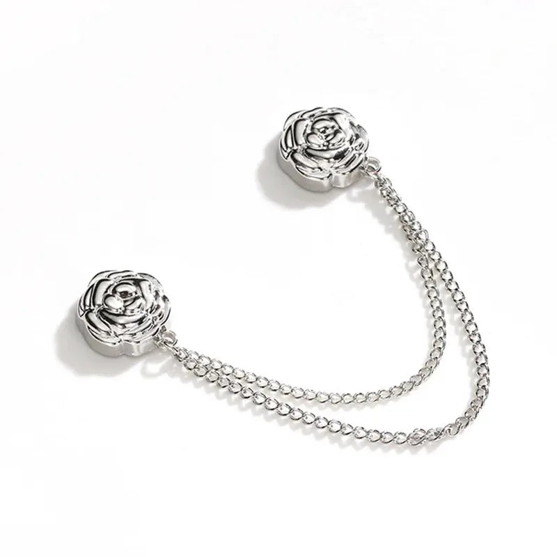 Magnetic Clothing Clip – Pinless Brooch for Hijab & Shawl Magnetic Clothing Clip Oasis Select silver