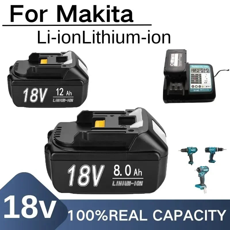 For Makita 18V 6Ah8Ah12Ah Battery Rechargeable Battery 18650 Lithium-ion Cell Suitable For Makita Power Tool Oasis Select