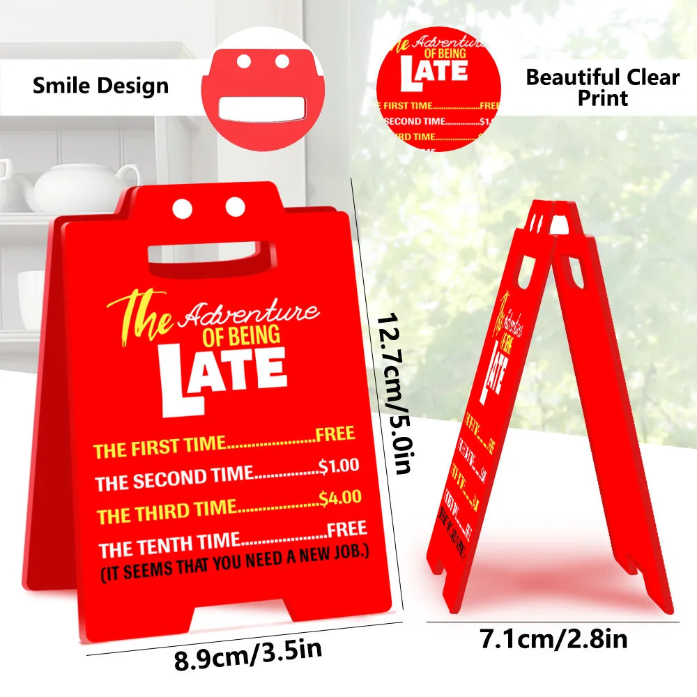Red Acrylic Office Creative Smiley Face Spoof Decoration Colleagues Prank Gift Oasis Select BTU611 2mm