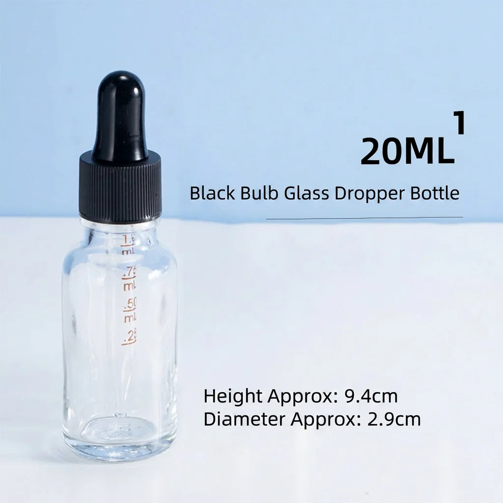 Glass Dropper Bottles – Refillable Serum & Essential Oil Vials