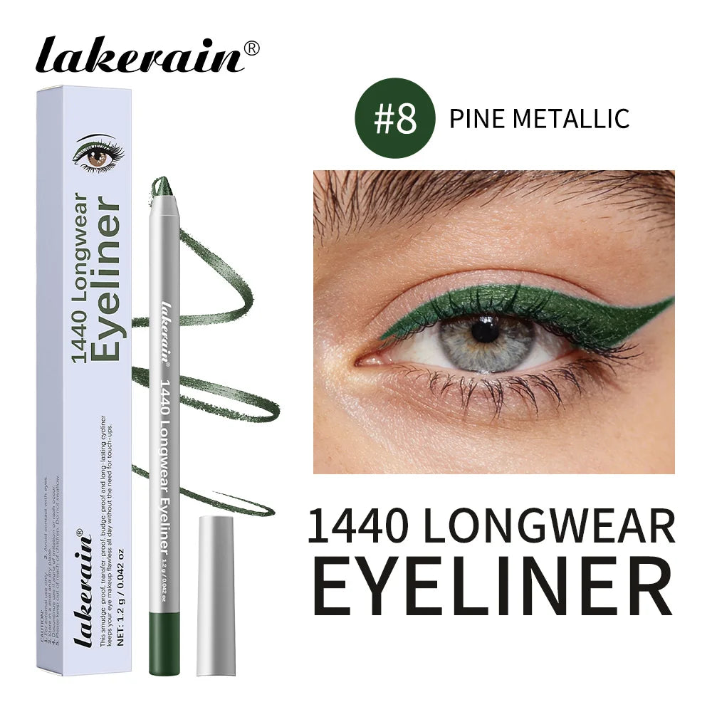 Waterproof Eyeliner Pen Long-Lasting Smudge-proof Transfer-proof Smooth Application Perfect Eye Makeup Beauty Cosmetics Oasis Select Color 8