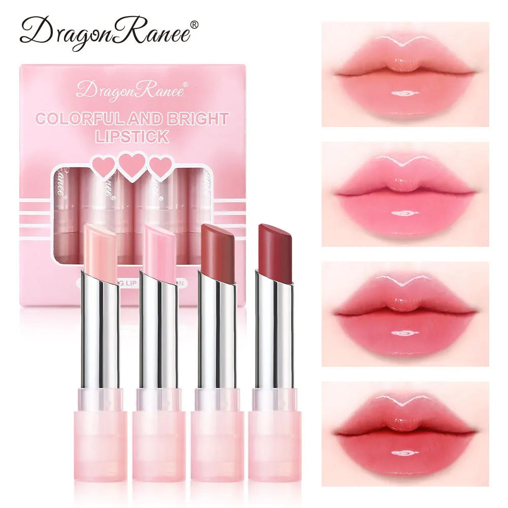 Dragon Ranee Tinted Jelly Lip Balm Set – Color-Changing 4 Pcs