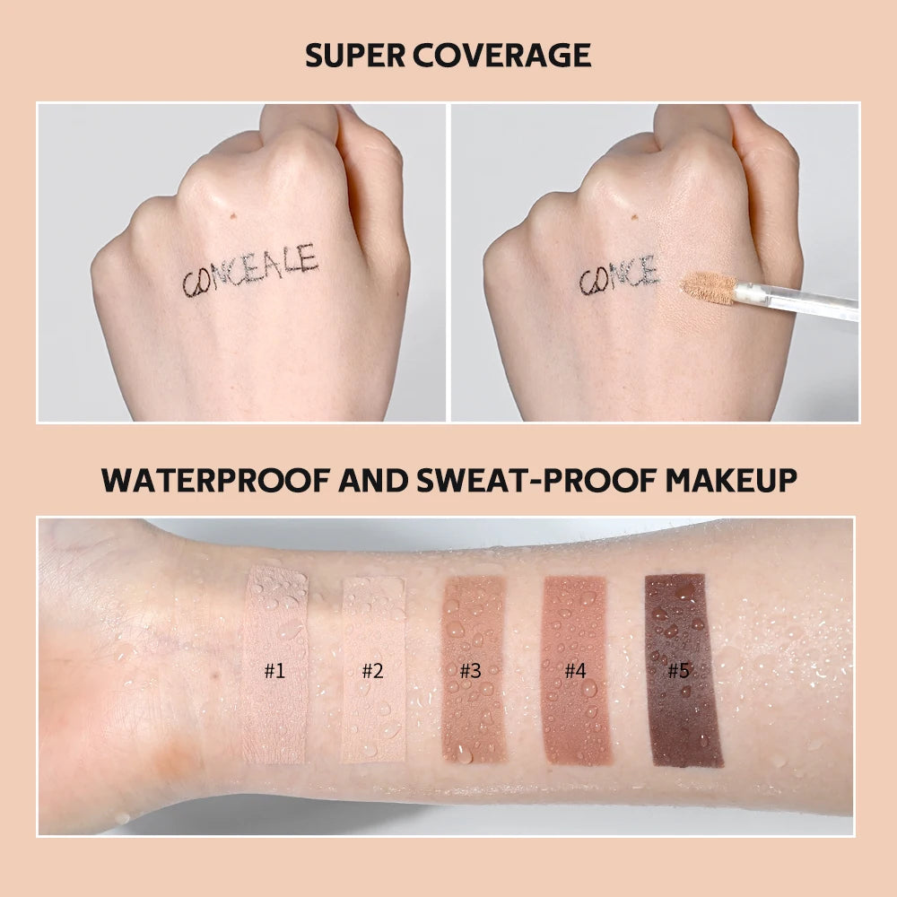 Waterproof Liquid Concealer Matte High Coverage Oil Control Cover Acne Dark Circles Foundation Modify Face Contouring Cosmetics Oasis Select