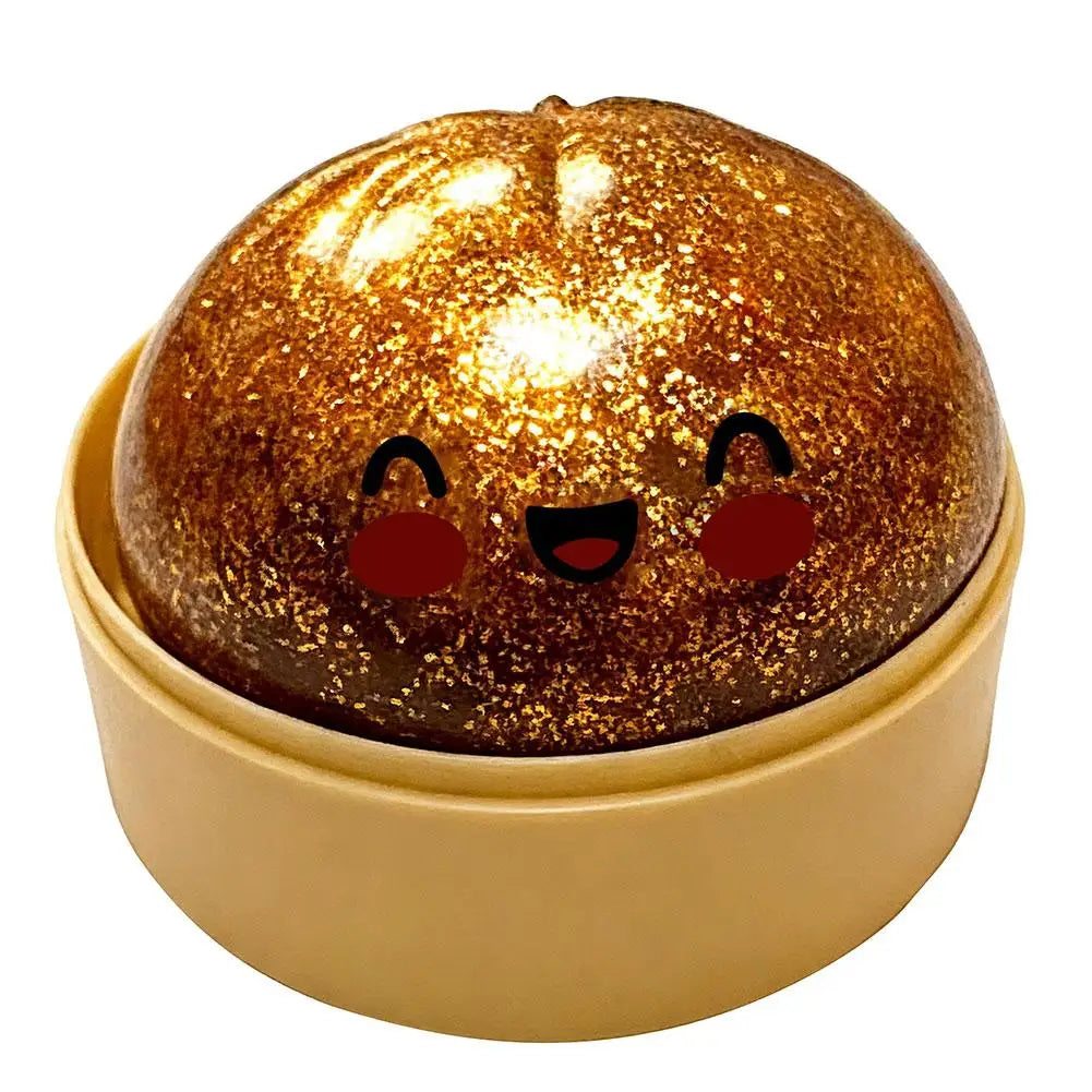 Creative Children Play Toy Simulated Steamed Bun Jelly Slow Rebound Feature Cute Look For Daily Stress Relief And Decoration Oasis Select Gilding