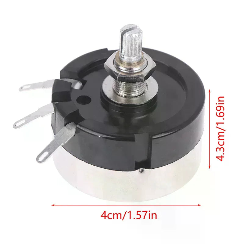 WX200 High Power 15W Single-turn Double-wire Wound Potentiometer 8 Ohm 8Ω Shaft Length 15MM Audio Attenuator Oasis Select