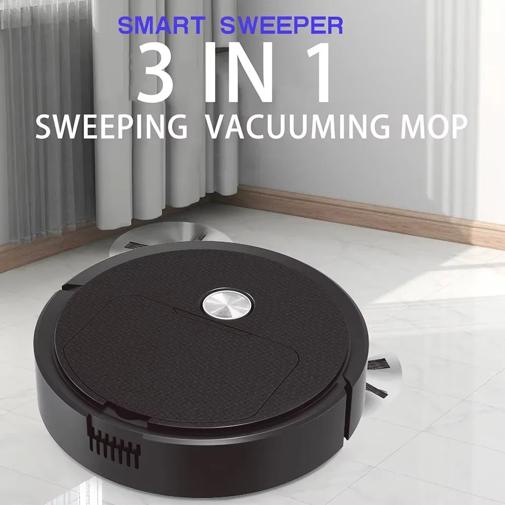 Mini Robot Vacuum – 3-in-1 Sweep, Vacuum & Mop Hard Floors