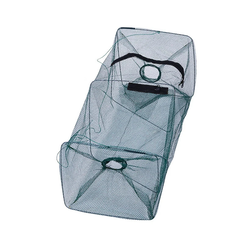 Fish Trap Net Fishing Gear Crab Prawn Shrimp Crayfish Lobster Crawdad Foldable@#X Oasis Select 1pcs