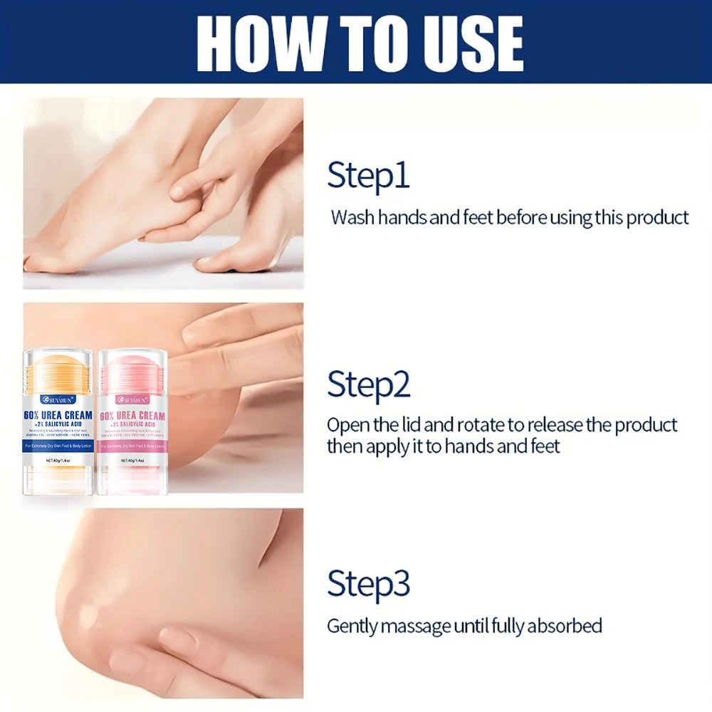 SUYARUN 60% Urea + 2% Salicylic Acid Foot Cream Stick – 40g