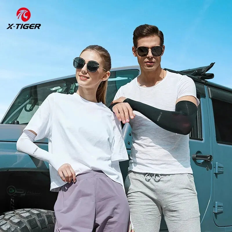 X-TIGER UV Cooling Arm Sleeves – Unisex Cycling & Sport
