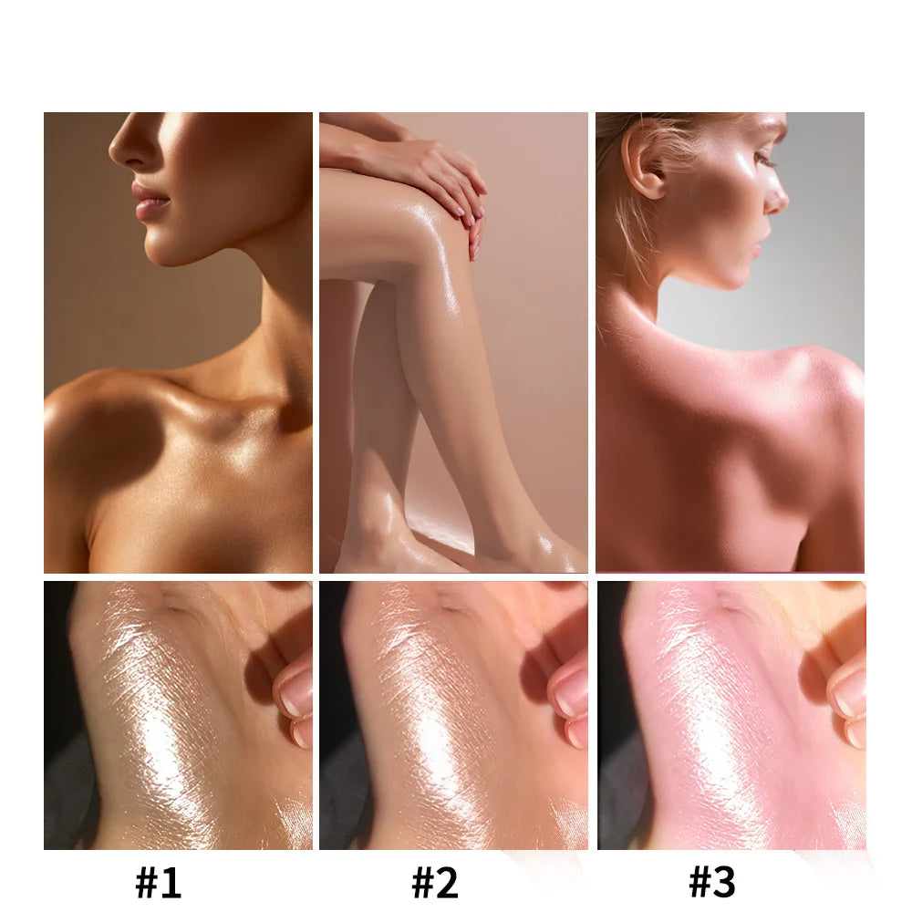 Glowmotions Glow Body Oil 100ml Hydrating Softening Brazilian Shimmer Bronze Non-Greasy Non-Sticky Formula for Beachside Party Oasis Select