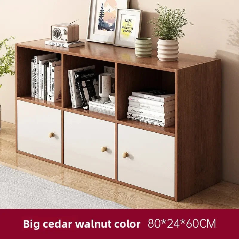 Bookshelf Bookcase Floor Shelf Home Living Room Study Combination Locker Bedroom Low Cabinet Oasis Select Osugi A80-24-60