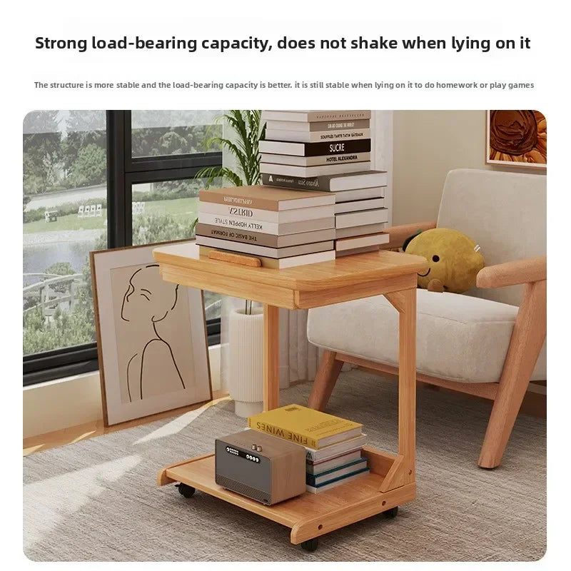 Multi-functional Coffee table removable flip mini sofa side table storage rack bedroom bedside table with wheels Oasis Select