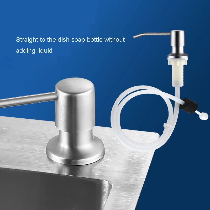 Soap Dispenser Kitchen Sink Stainless Steel Refill Counter Liquid Oasis Select