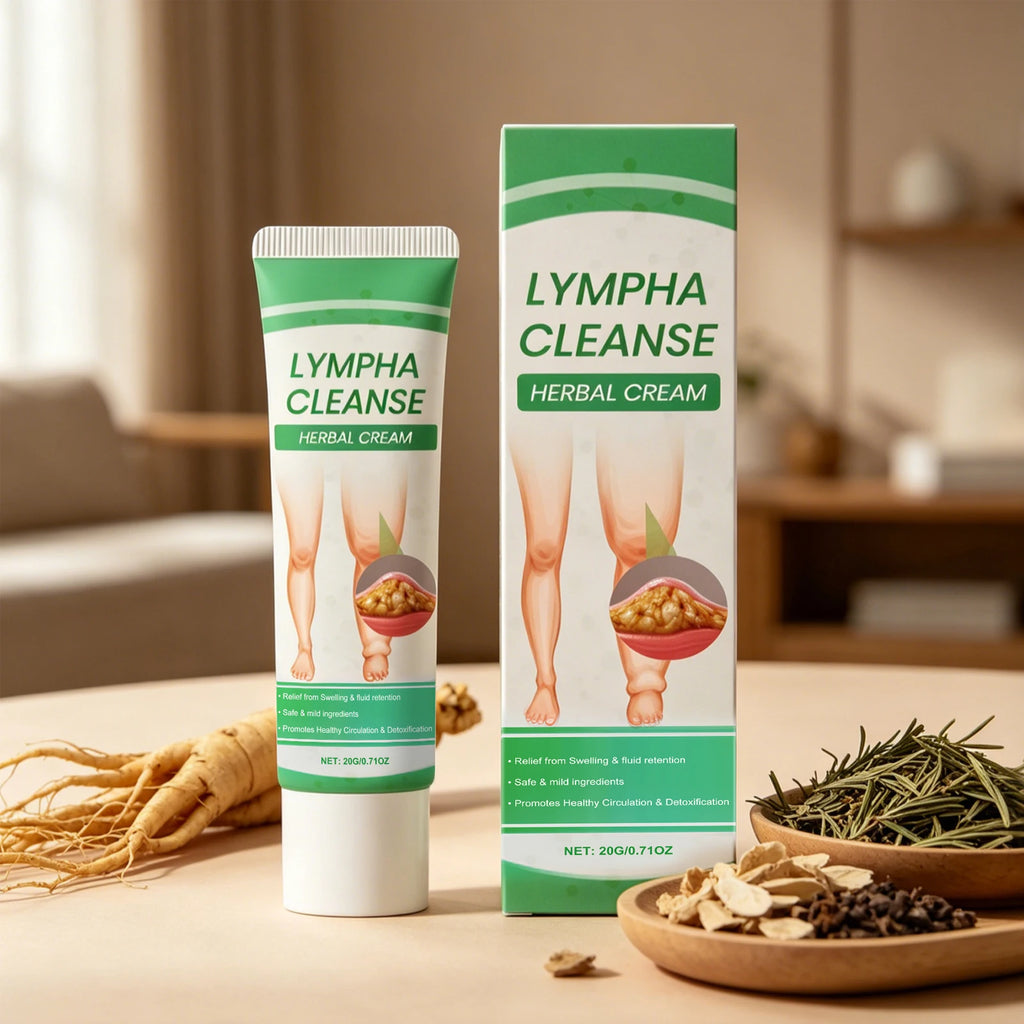 Lymph Cream Herbal Plant Formula Lymphatic Massage Improve Blood Circulation Help Detox Reduce Swelling Herbal Body Care Cream Oasis Select