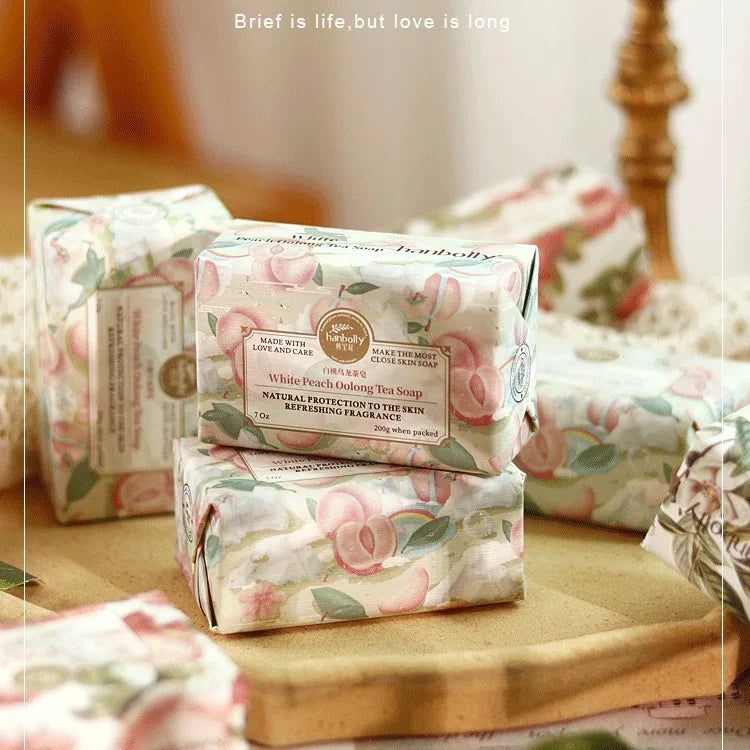 Floral Essential Oil Handmade Soap 200g – Gift & Body Care