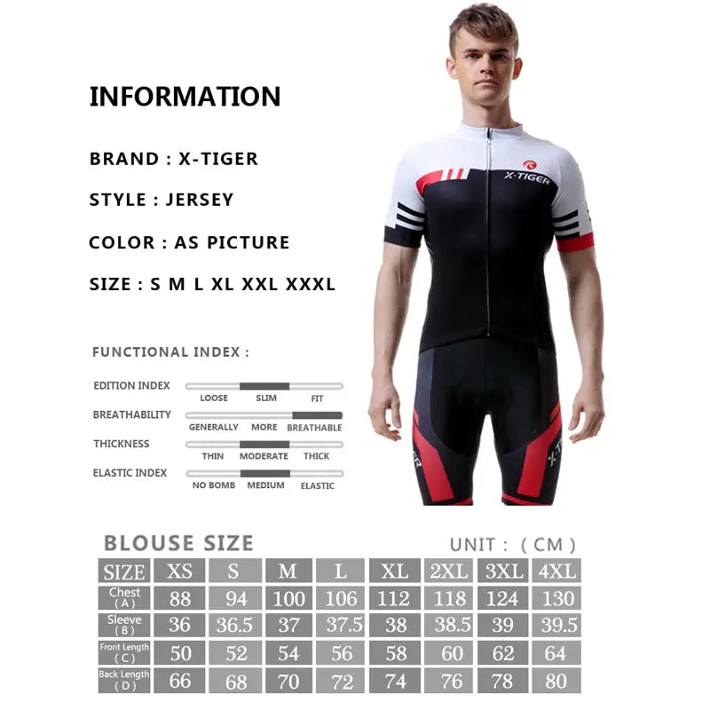 X-TIGER Summer Short Sleeve Pro Cycling Jersey Mountain Bicycle Clothing Maillot Ropa Ciclismo Racing Bike Clothes Jerseys Oasis Select