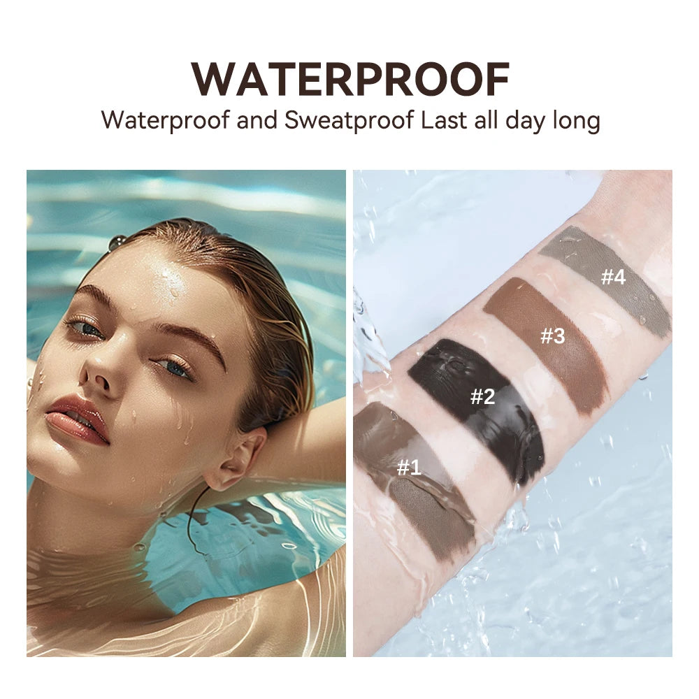 Waterproof Eyebrow Gel Set Sweat-proof Long Lasting High Pigmentation Liquid Eyebrow Tinted Natural Finish Makeup Cosmetics Oasis Select