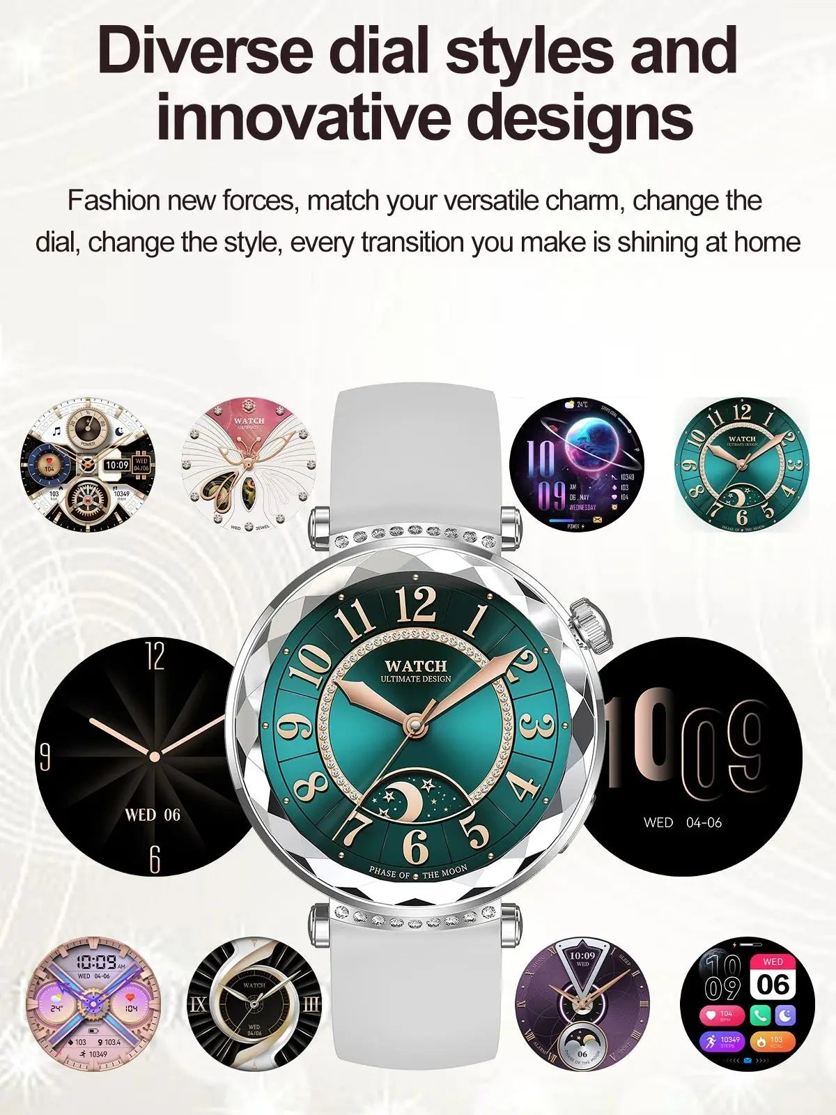 MINGCC HK88 Women's Smartwatch – AMOLED, NFC & Bluetooth