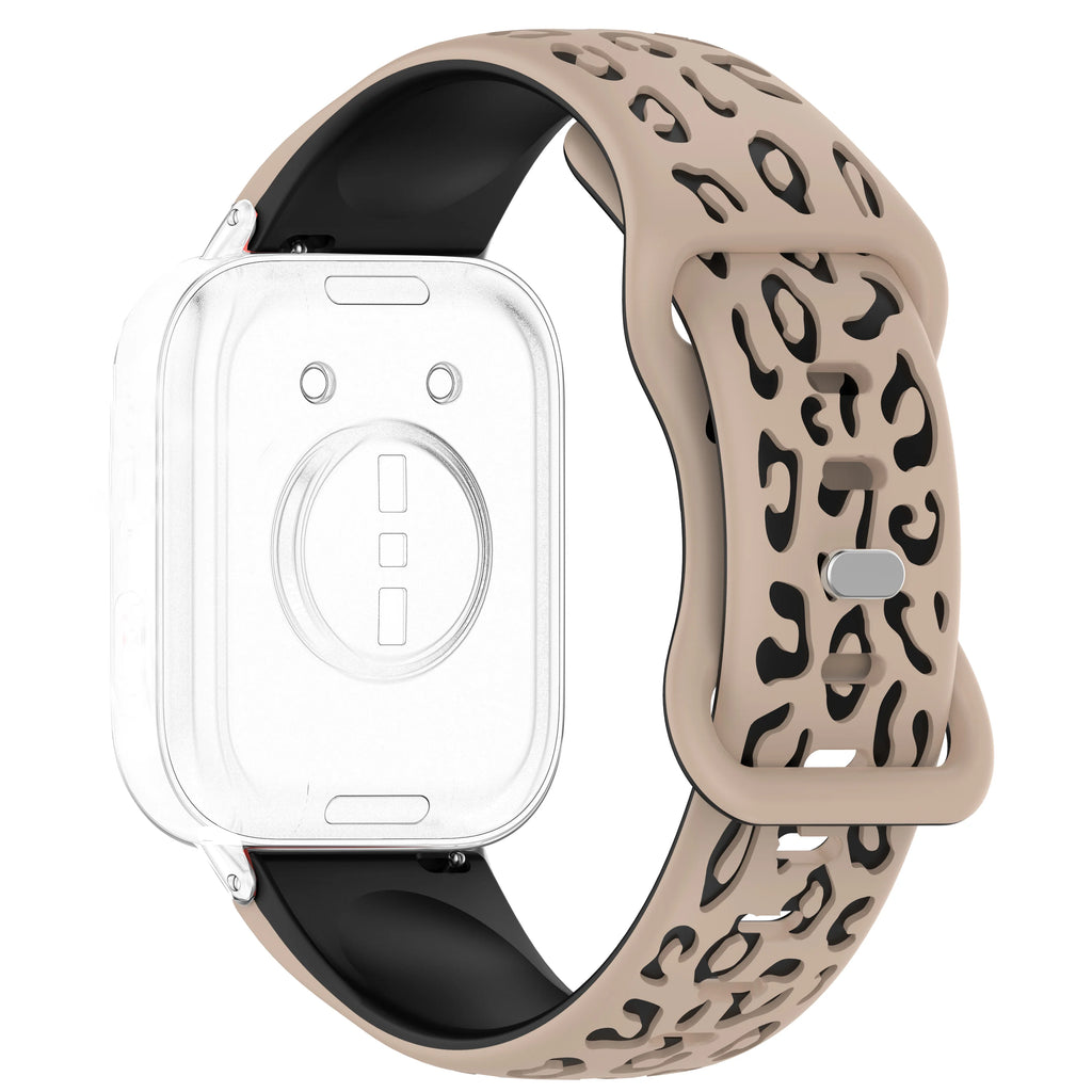 Silicone Leopard Watch Band 18/20/22mm – Amazfit, Samsung, Huawei Silicone Watch Band Oasis Select Milktea white Black 18mm
