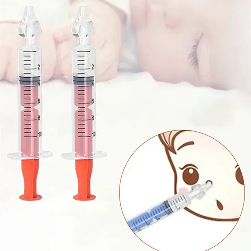 10ML Baby Nasal Aspirator Syringe Baby Nose Cleaner Rhinitis Nasal Washer Irrigator Baby Nose Washing for Children Oasis Select