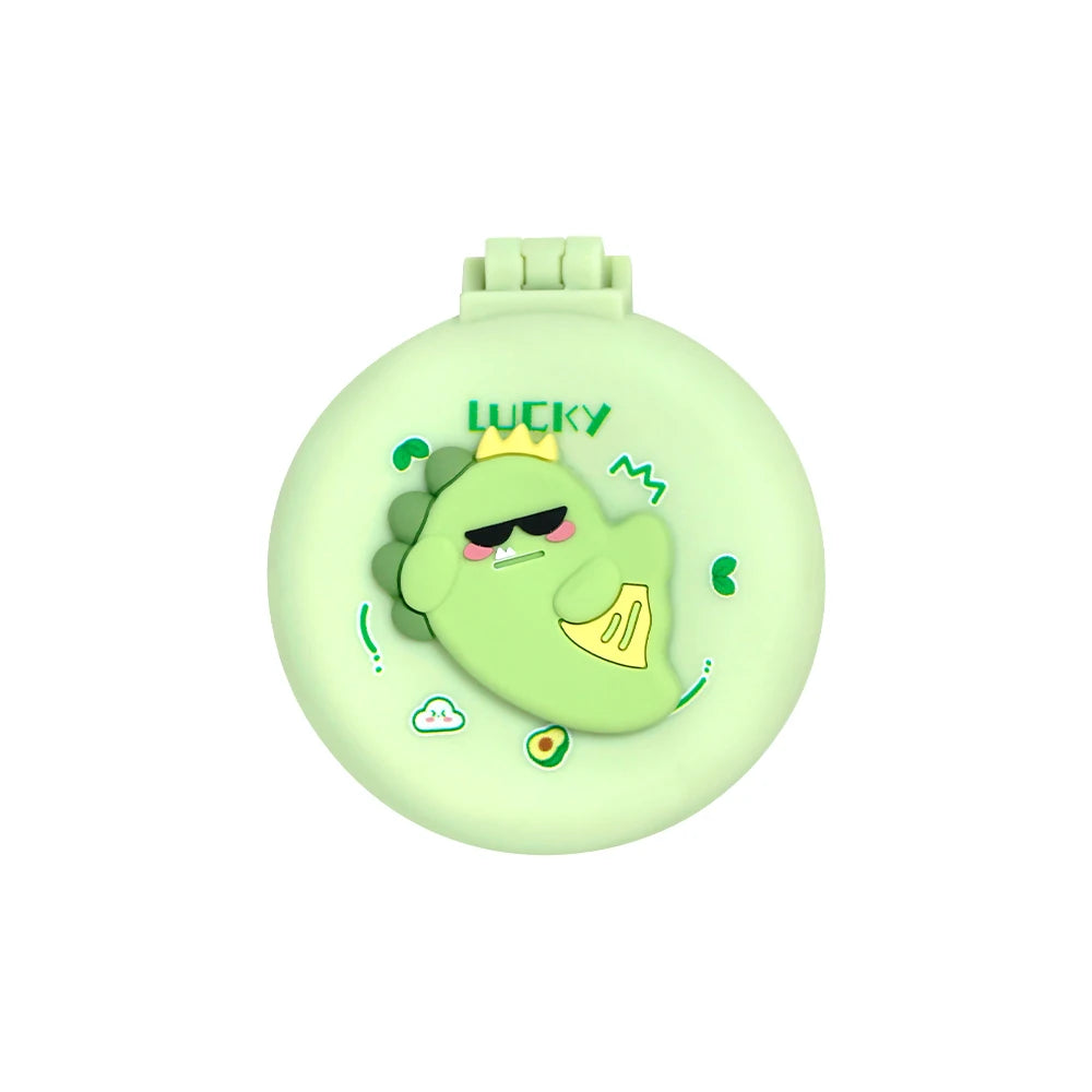 Folding Airbag Hair Comb with Mirror – Anti-Static & Scalp Massage Folding Hair Comb Oasis Select UV174-KL-Green