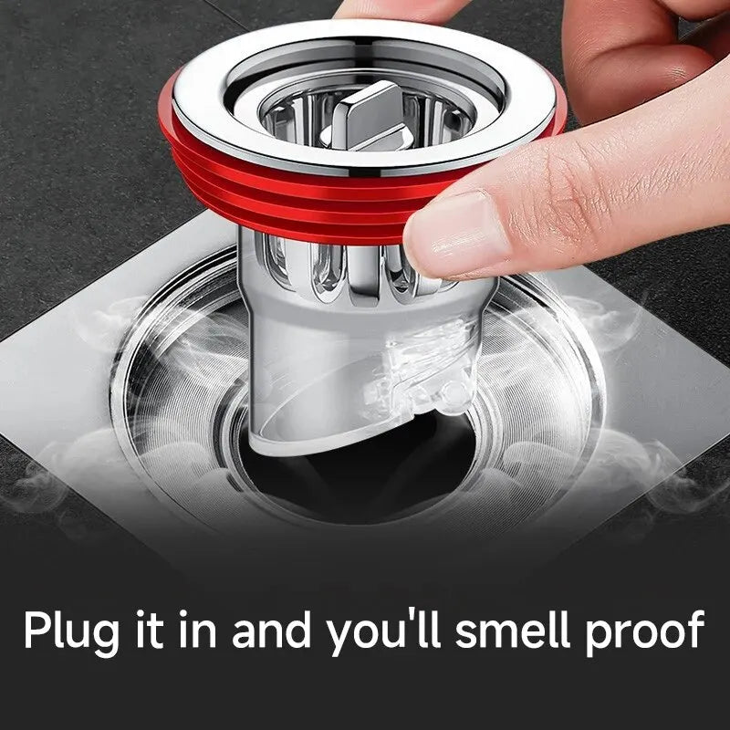 Odor Proof Floor Drain Valve-Sewer Core Backflow Preventer Shower Floor Drain Plug for Kitchen Bathroom Toilet Sewer Oasis Select
