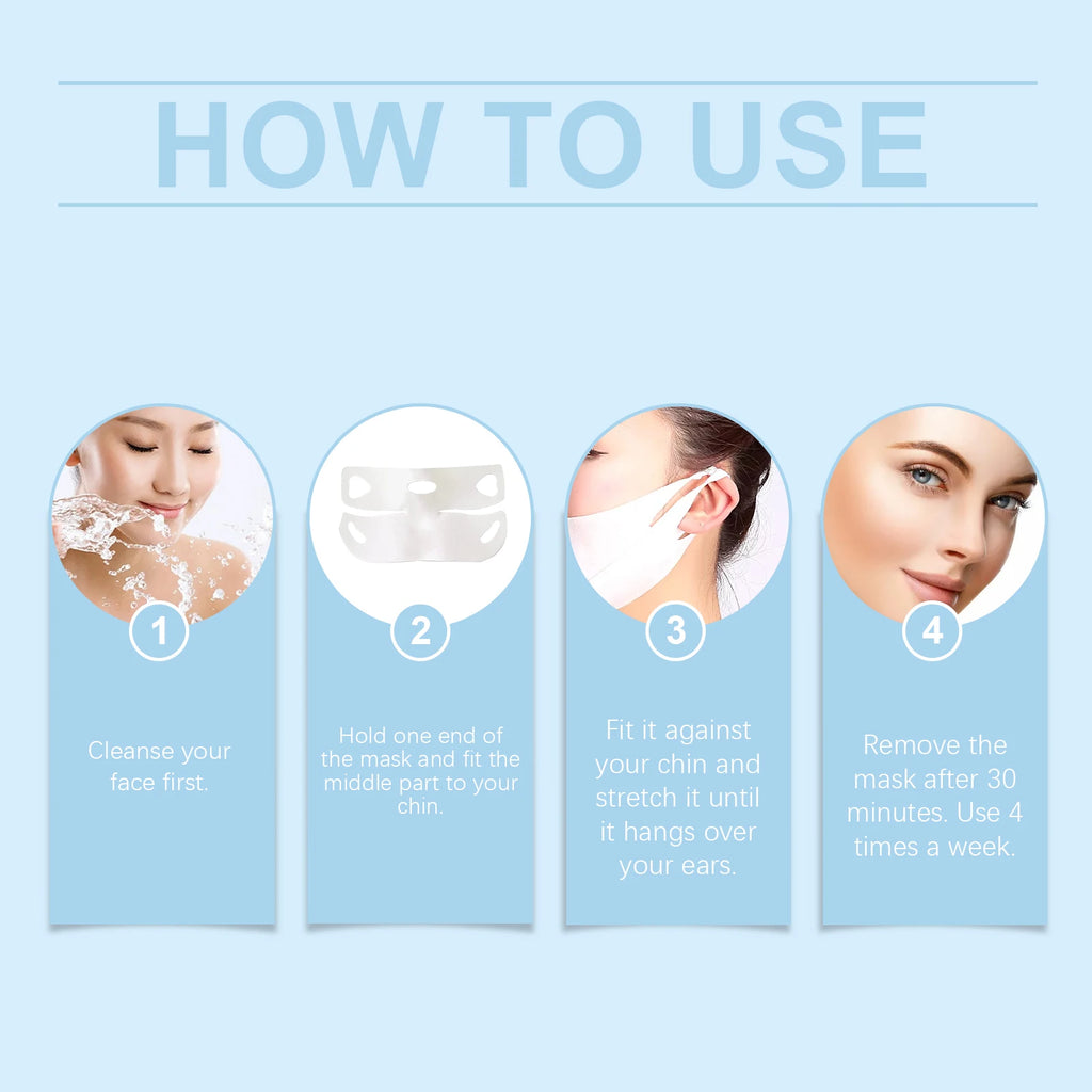 Firming Face Mask Anti Wrinkle Fade Fine Line Eliminate Double Chins Improve Sagging Moisturize Brighten Tightening Facial Mask Oasis Select