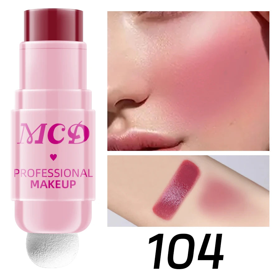 MCD 6-Color Jelly Blush Stick – Lip & Cheek Tint Matte Finish