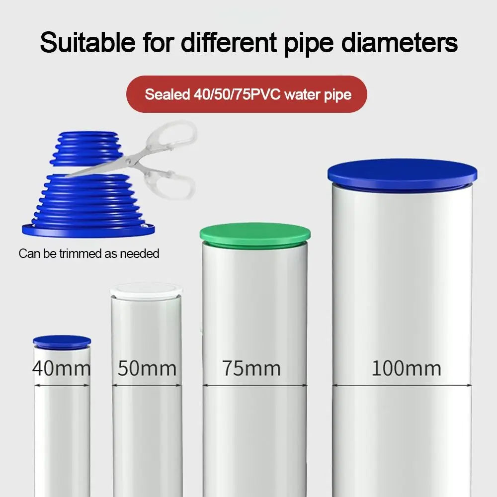 Silicone Sewer Pipe Sealing Ring Anti Odor Conical Shape Water Pipe Plug Anti-clogging Sewer Seal Hole Sealing Plugs Oasis Select