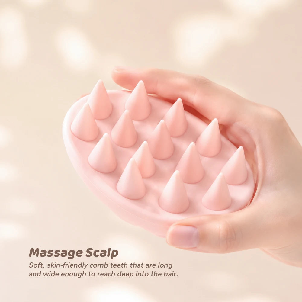 Silicone Scalp Massage Brush – Hair Wash & Body Scrubber Scalp Massage Brush Oasis Select