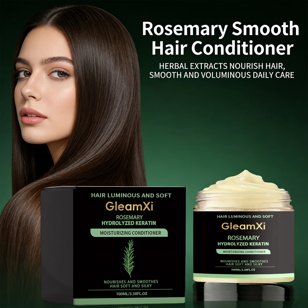 Rosemary Hair Conditioner Smooth Hair Improve Dryness Repair Damaged Frizzy Hair Reduce Hair Splitting Strengthen Hair Care Oasis Select