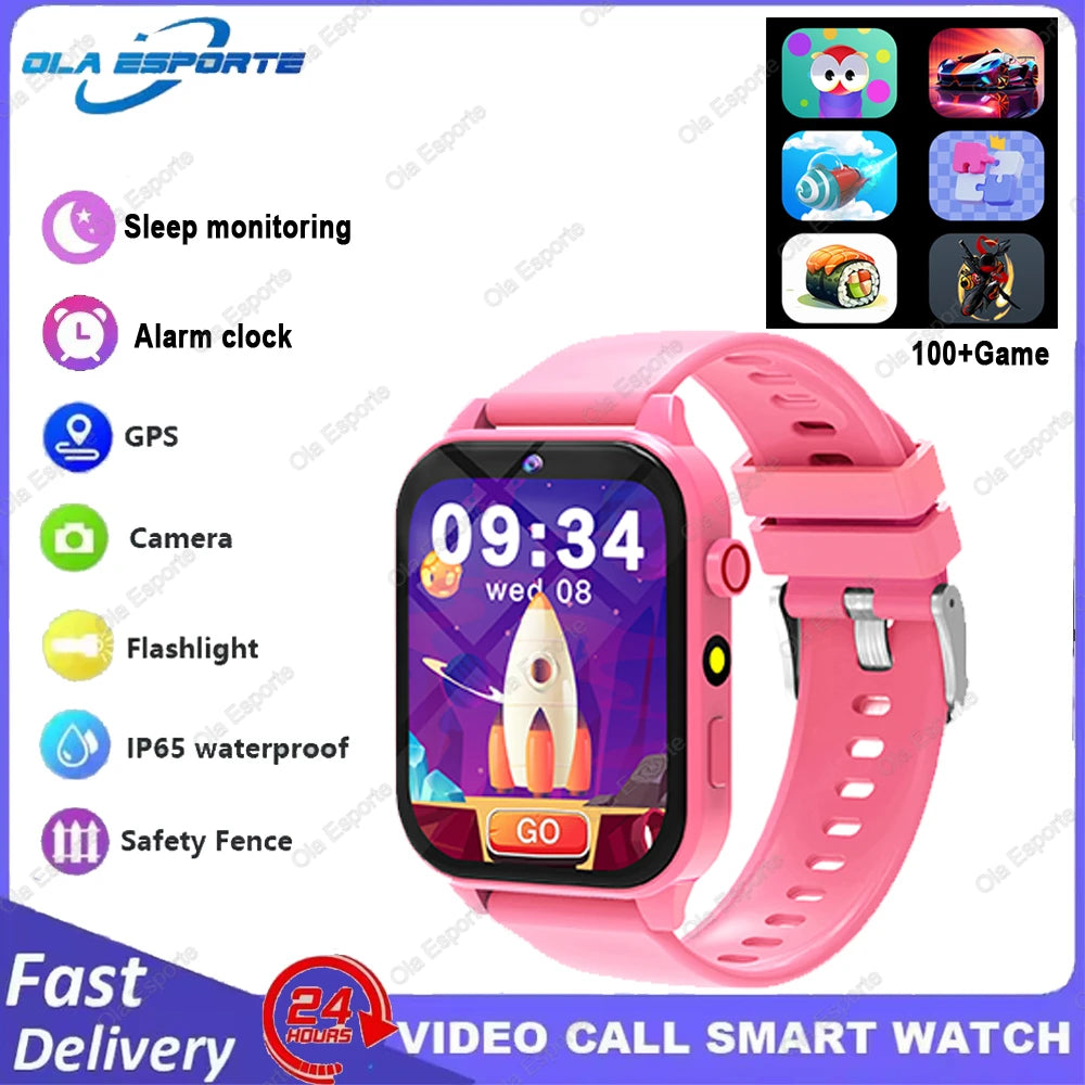 Kids Smart Watch 1.83" HD | 18 Games, Camera & Sleep Monitor
