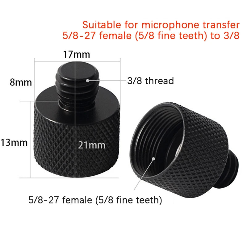 Camera Screw Adapter 5/8 to 3/8 to 1/4" | Tripod & Monopod Mount