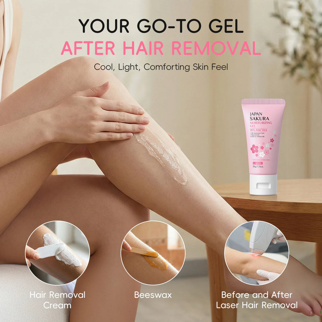 LAIKOU Sakura Gel Cream – Hyaluronic Acid, Niacinamide & CICA 50g Facial Gel Moisturizer Oasis Select