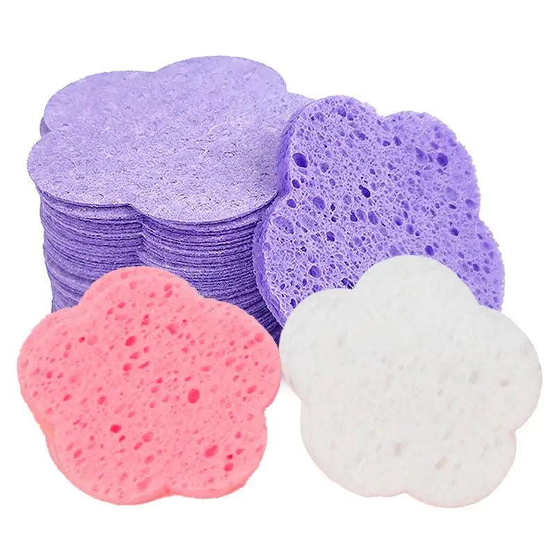 30pcs Face Cleansing Pads Makeup Removal Cotton Pad Cleansing Facial Pad Face Towel Washable Cotton Pads (Color Random) Oasis Select