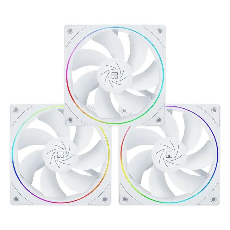LIKE WISH TL-S12RW X3 CPU Fan 120Mm Reverse Fan Case Cooler Fan Comes With ARGB Lighting,CPU Cooling Fan With 1500RPM Speed Oasis Select As Shown