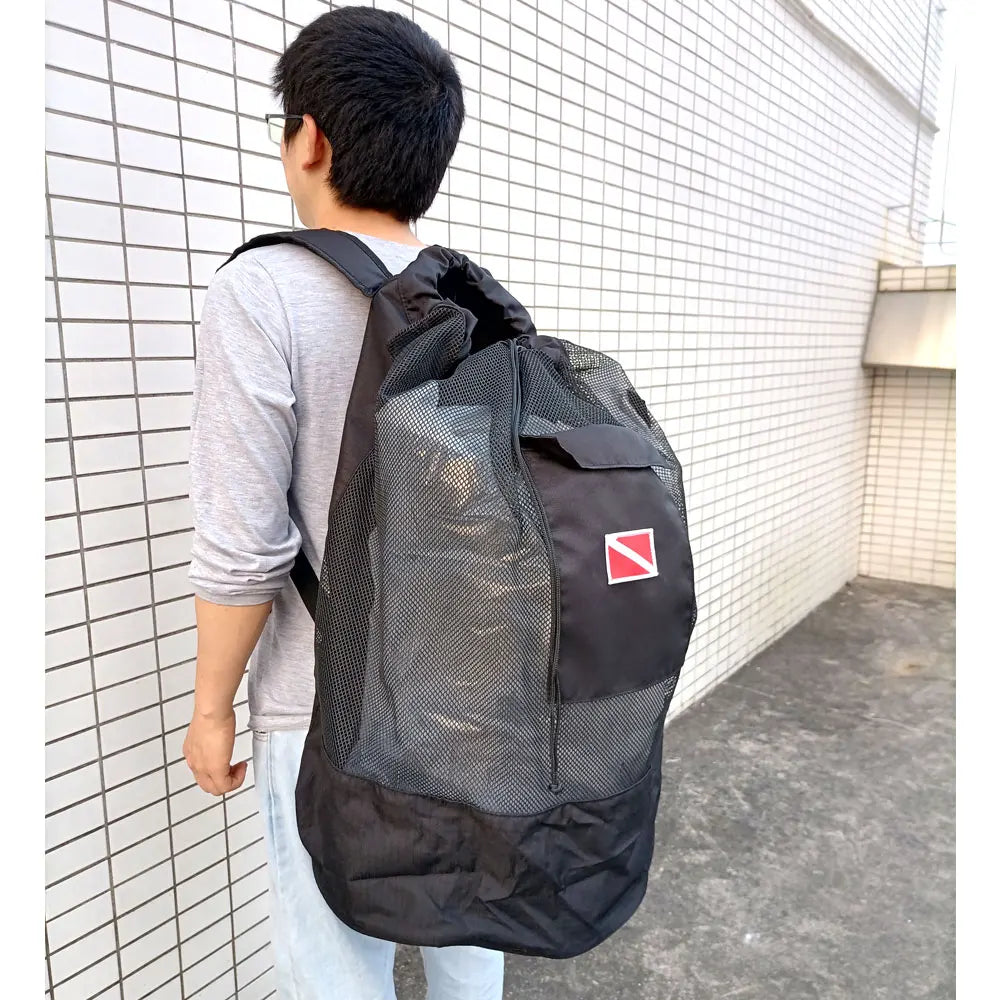 Oversized Scuba Diving Mesh Backpacks Mesh Tech Diving Backpack for Snorkeling Gear Holds Mask Fins Snorkel Diver Equipment Bag Oasis Select