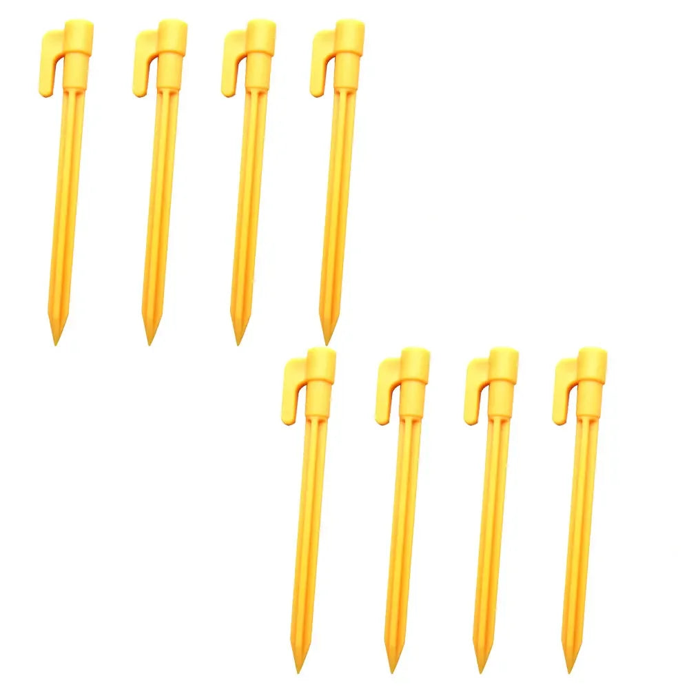 outdoor Camping Tent Nails Sand Ground Triangular Stake Ground Awning Camping Tools Plastic Tent Pegs Nail Oasis Select 8 piece