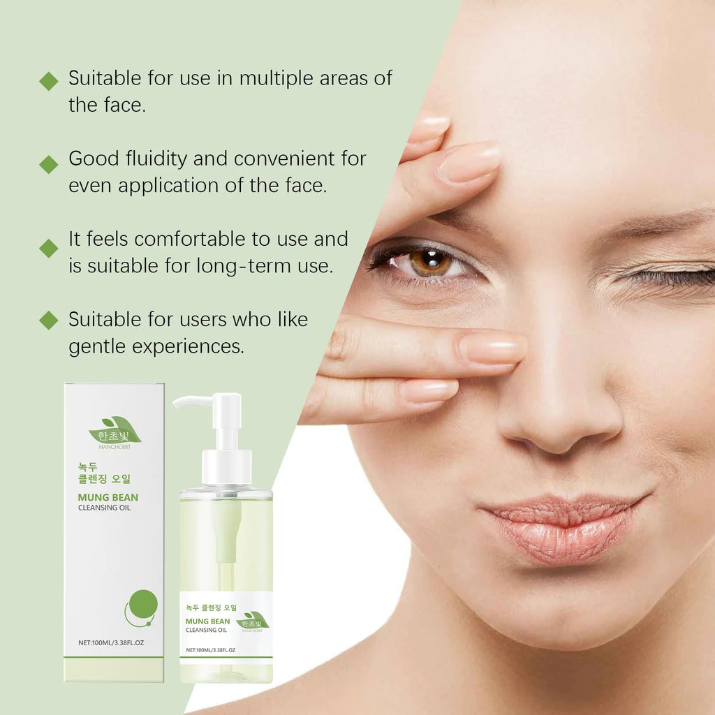 Hanchobit Mung Bean Cleansing Oil – Gentle Makeup Remover Makeup Remover Oil Oasis Select