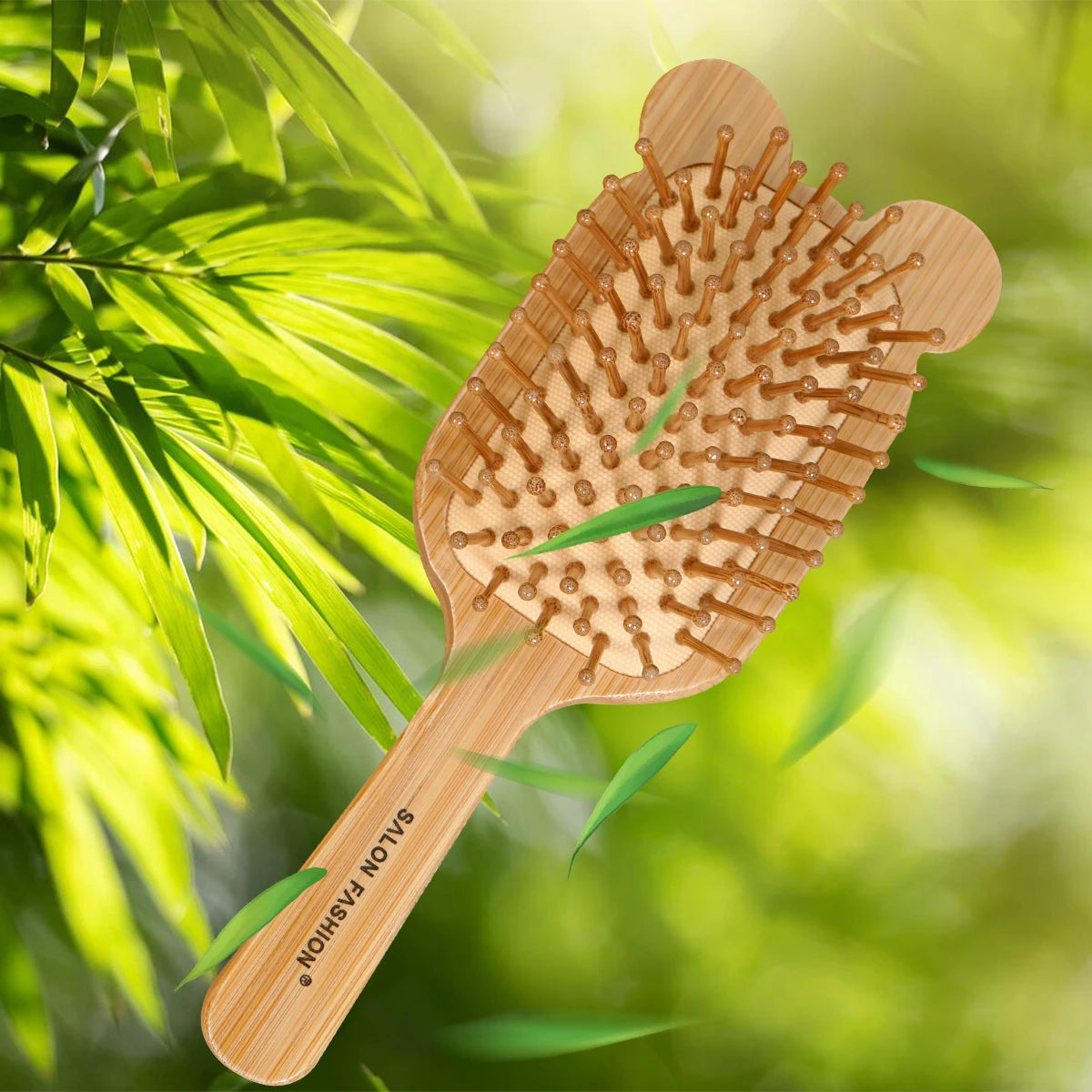 Cute Animal-Ear Bamboo Air Cushion Hairbrush | Wide-Tooth Comb Air Cushion Hairbrush Oasis Select