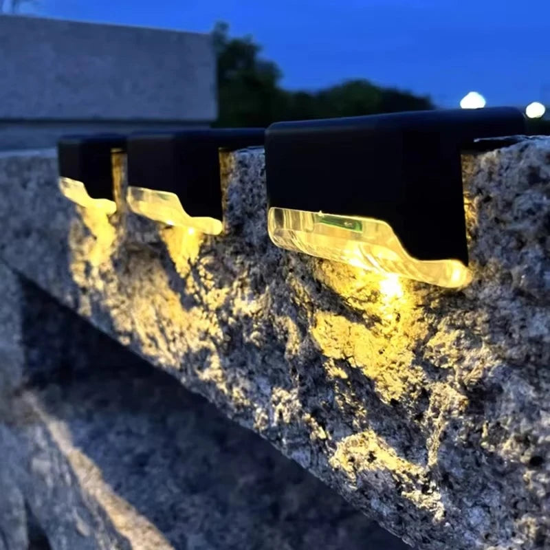 Christmas Outdoor Solar Decorative Light Patio Courtyard Passage Guardrail Step Lamp Outdoor Garden Borders Terrace Fence Light Oasis Select