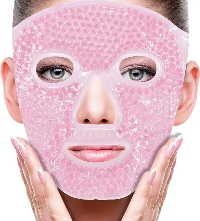 Gel Bead Hot & Cold Full Face Eye Mask – Spa Compress