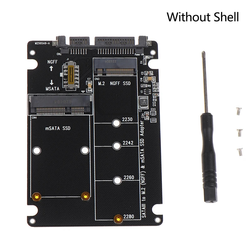 New Sale NGFF To SATA 3 External HDD Enclosure MSATA SSD M.2 SATA Protocol Adapter Board Oasis Select Without Shell