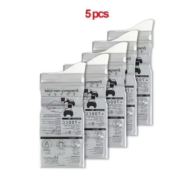 5-40pcs Outdoor Emergency Urinate Bags 700ml Easy Take Piss Bags Travel Mini Mobile Toilet For Baby Women Men Vomit Bag Oasis Select 5pcs